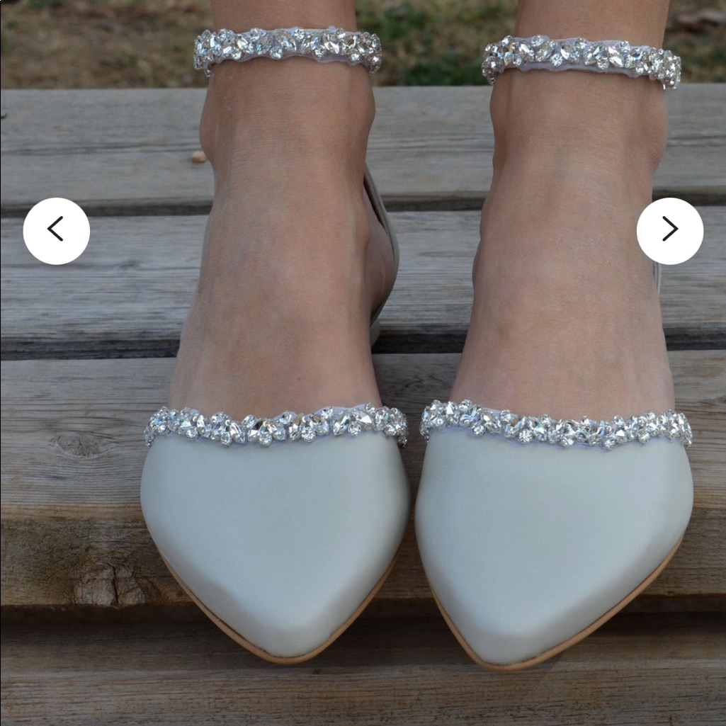 Rhinestone Pointed Toe Flats